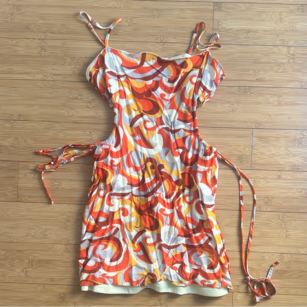 La Hearts Orange Dress